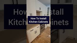 How To DIY Install Kitchen Cabinets [upl. by Esilram]