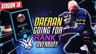 Dafran RUSHING for RANK 1 Soldier 76 Overbuff S10 TOP 500 [upl. by Delora]