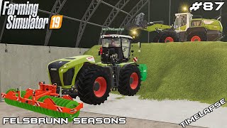 Finishing silage w MrsTheCamPeR  Animals on Felsbrunn Seasons  Farming Simulator 19  Episode 87 [upl. by Owain]