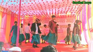 5 baje Ana dular nadikinaresantali recording dancenew santali video 2023santhal boys [upl. by Yoc]