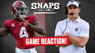 Alabama SURVIVES Full game recap and what is wrong with the Crimson Tide [upl. by Zetnwahs583]