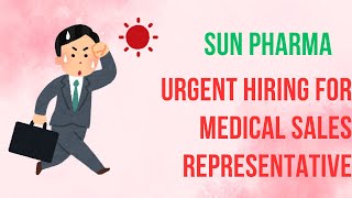 SUN PHARMA INCA DIV Urgent Hiring for Medical Sales Representative Lucknow  Pharmamemberscom [upl. by Ahsyt]