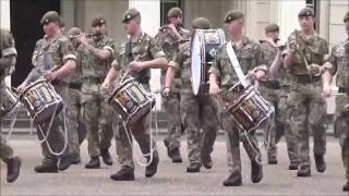 The Combined Corps of Drums Rehearsing at Wellington Barracks  3rd June [upl. by Eiramanit]