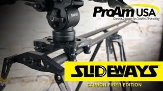 Camera Slider Dolly  Professional 48 Inch Carbon Fiber quotSlidewaysquot by ProAm USA [upl. by Obelia]