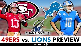 49ers vs Lions Preview Prediction Deebo Samuel Injury Update Keys To Game NFC Championship 2024 [upl. by Clausen707]