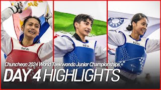 Day 4 Highlights  Chuncheon 2024 World Taekwondo Junior Championships [upl. by Geaghan]