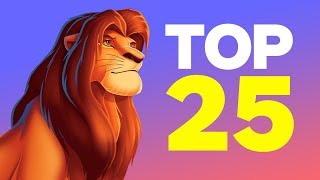 Top 25 Best Disney Animated Movies [upl. by Nesyaj]