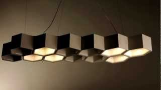 Luceplan Honeycomb Suspension Light System [upl. by Yssor831]