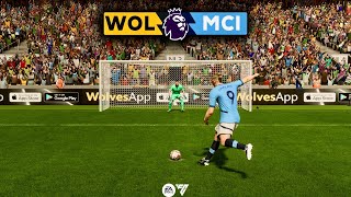 Premier League 2425  Wolves vs Manchester City  Penalty Shootout [upl. by Ahsatan]