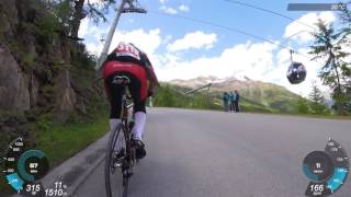 Tour de Suisse Challenge Stage 3 Rettenbachfehrer Steep witch GoPro footage with GPSPower [upl. by Nelrah]