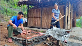 Building a bathroom foundation with cement creates the perfect dream home  Cuongs Life Diary [upl. by Annabelle]