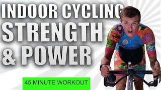 45 minute HIIT Spin Class  Strength amp Power  Healthy Transformation [upl. by Elvah932]