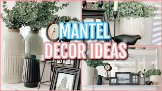 FIREPLACE MANTEL DECOR IDEAS  7 TIPS AND TRICKS HOW TO STYLE AND DECORATE YOUR MANTEL LIKE A PRO [upl. by Werbel520]