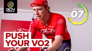 Intense VO2 Cycling Efforts  30 Minute Indoor Cycling Workout [upl. by Nosyk]