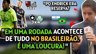 ARGENTINOS ADMIRADOS COM JOGOS DO BRASILEIRÃƒO E COM ENDRICK  BOTAFOGO 3X4 PALMEIRAS [upl. by Pliske198]