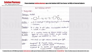 Class 54 Butyrophenones Beta Amino Ketone Benz amides Drugs  Medicinal Chemistry 01  BPharmacy [upl. by Ahsien772]