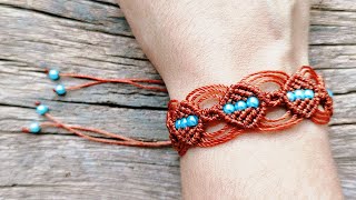 Pulseira Macrame Passo a Passo  Tutorial Fácil  Criativa Macrame ✨ [upl. by Tennes]