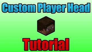 How to create Custom Player Heads  Minecraft Tutorial 184 [upl. by Louise]