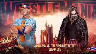 JOHN CENA VS THE FIEND BRAY WYATT  WRESTLEMANIA 36 [upl. by Ahsieka]