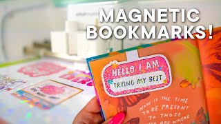 HOW TO MAKE MAGNETIC BOOKMARKS WITH YOUR CRICUT  Easy Tutorial [upl. by Whiffen]