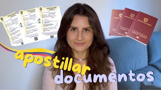 Cómo apostillar documentos en COLOMBIA 🇨🇴 [upl. by Alithia761]