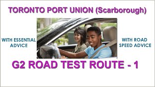 Toronto Port union G2 road Test Route 1 [upl. by Trauts602]