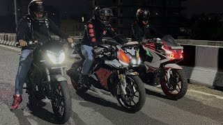 2024 Pulsar Ns200 Vs R15M Vs Pulsar Rs200 Race  Top End [upl. by Ibob]