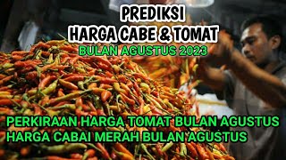 Prediksi harga cabai dan tomat bulan Agustus 2024 [upl. by Anawik]