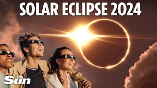 REPLAY 2024 Total solar eclipse from around the US [upl. by Nosral]