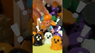 Halloween Colours and Shapes  Blippi amp Meekah Challenges and Games for Kids [upl. by Hterrag]