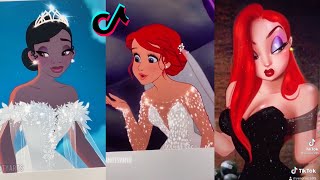 Disney Princess Glow UPS Tiktok Compilation Tiktok Ironic Trend [upl. by Theall]