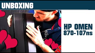 UNBOXING  HP OMEN 870107ns PC Gaming [upl. by Eissac349]