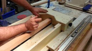 Wooden Tool Handles Table Saw Turning Reclaimed Oak [upl. by Malo]