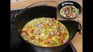 Kartoffelsuppe mit Dicke Bohnen und Mettenden nach Großmutters Art [upl. by Trebo]