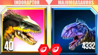 MORE TEETH INDORAPTOR VS MAJUNGASAURUS X3 CARNIVORES  HT GAME [upl. by Aynahs]