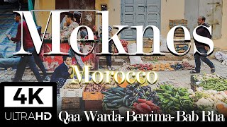 Medina  Part 1  Meknes Morocco Walking Tour 4K [upl. by Jeffy]