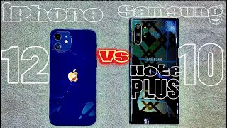 iPhone 12 vs Samsung Note 10 PlusReviewSpeed TestSpecs and Comparison [upl. by Halbeib]