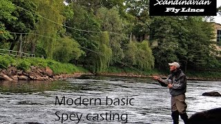 Modern basic spey casting  Double handed fly rods and shooting heads [upl. by Jilleen]