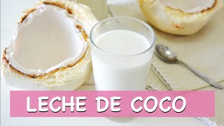 Básicos Cómo hacer LECHE DE COCO Leches vegetales [upl. by Amargo]