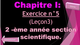 Chapitre1Modèle simple de latome Exercice 5leçon 3 [upl. by Aleris]