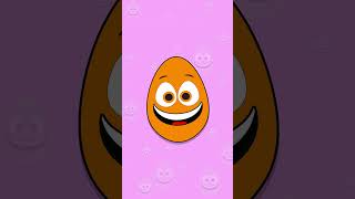 Shake Shake Shake Pop ORANGE nesting egg learncolors cartoon colors toddler BabyBigMouth [upl. by Jacquenette]