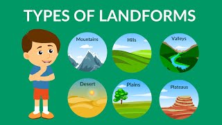 Types of Landforms  Landforms  Video for Kids [upl. by Alage]