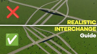 How to Build Realistic Interchanges in Cities skylines 2 [upl. by Ahsenre]