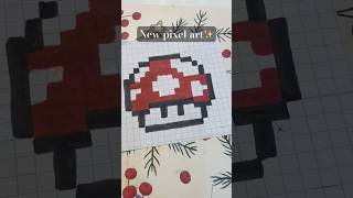 new mushroom shaped pixel art pixelart mushroom [upl. by Einahpit]