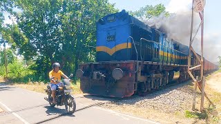 Biker Almost Killed by High Speed SMOKING ALCo Freight Train  Gateman Killed by Elephant [upl. by Gnirol636]