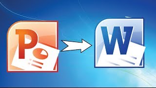 How to convert power point to Word document [upl. by Berlauda]