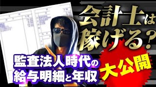 会計士は稼げる？監査法人時代の給与明細と年収を公開！ [upl. by Gabriell385]