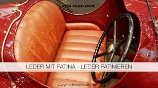 LEDER MIT PATINA – LEDER PATINIEREN  COLOURLOCK [upl. by Zorina711]