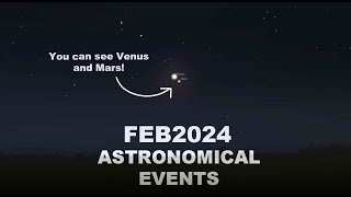 Dont Miss These Epic Sky Events in February 2024 Venus and Mars visible to the naked eye [upl. by Warton]