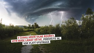 V Česku udeří silné bouřky vítr bude lámat větve Podívejte se kde platí výstraha [upl. by Noisla640]